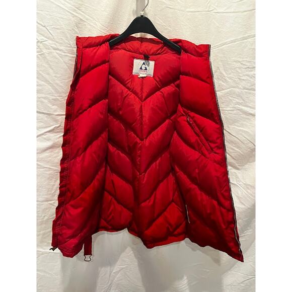 VTG Gerry Jacket Mens Full Zip Ski Down Jacket Hidden Hood 70s Sz M - Picture 3 of 7